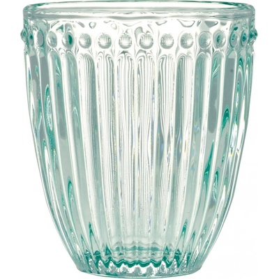 GREEN GATE Sklenice Alice Cool Mint zelená barva sklo 250 ml