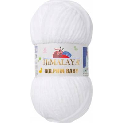 Priadza Himalaya Dolphin Baby 100g 120m 80301 biela