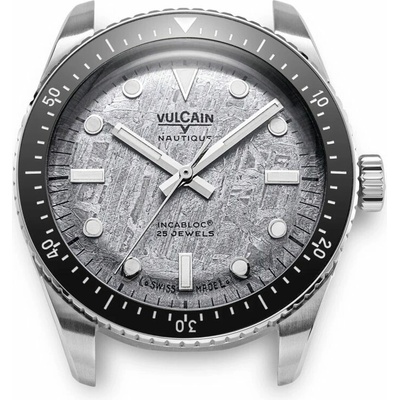 Vulcain Skin Nautique Meteorite - Black Carbon Leather Strap