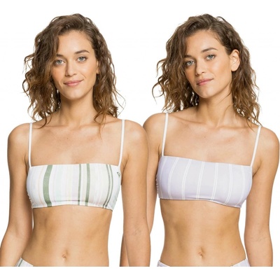 Roxy Sea And Waves Revo PT Bandeau WBB5/Bright White Kamuela Stripe