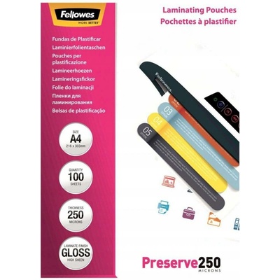 Lesklá, tuhá laminovací Fólie A4 Fellowes
