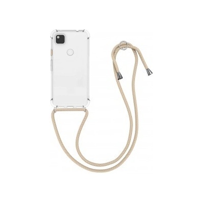 Púzdro kwmobile Priehľadné Google Pixel 4a zlaté