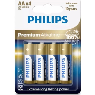 PHILIPS Premium Alkaline AAA 4ks LR03M4B/10