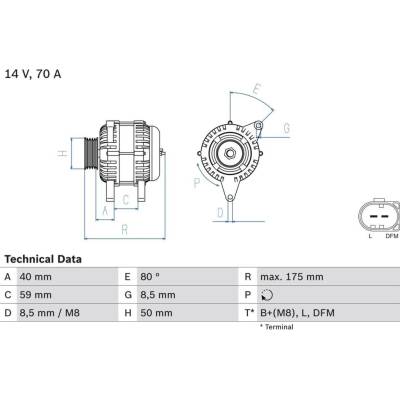 Generátor BOSCH 0 986 042 620