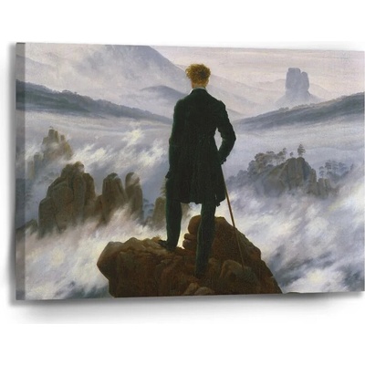 Sablio Obraz Pútnik nad morom hmly - Caspar David Friedrich - 90x60 cm