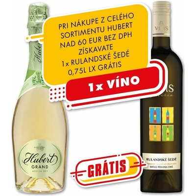 Hubert Grand Blanc Medium Dry 12,5% 0,75 l (čistá fľaša)