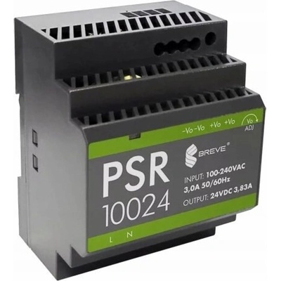 SilentiumPC Spínaný zdroj PSR 10024 230/24VDC 3,83A na DIN lištu, Napájení: 85-264VAC/VAC, Ta70, 17000-1567