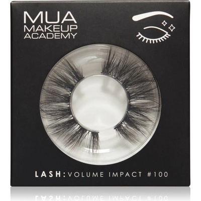MUA Makeup Academy Lashes Volume Impact umelé mihalnice typ #100 1 pár