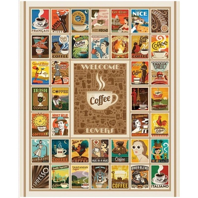 Bavlněný panel Coffee Time | RBD Designers