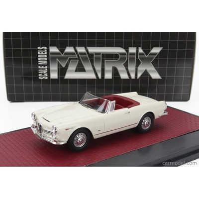 Matrix scale models Alfa romeo 2600 Spider Cabriolet Open 1962 Bílá 1:43
