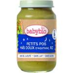 Babybio БИО Зеленчуково пюре Грах, сладка царевица и ориз 6м+ 200г -