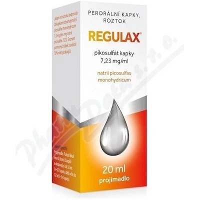 REGULAX PIKOSULFÁT POR 7,23MG/ML POR GTT SOL 1X20ML