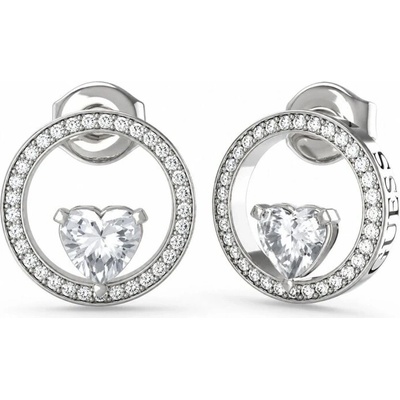 Guess Půvabné ocelové náušnice M`ama Non M`ama JUBE04666JWRHT-U