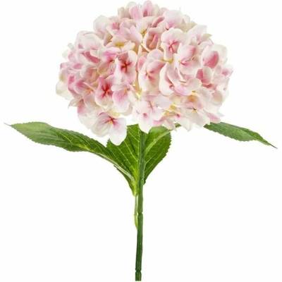 PartyDeco Umělá květina – Hortenzie Premium, 69 cm, světle růžová