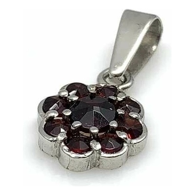 Český Granát Jan Kos jewellery Stříbrný přívěsek 32103026