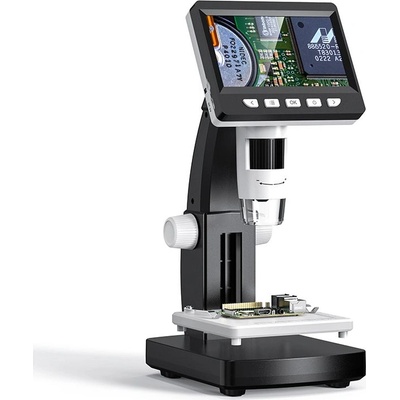 Inskam Цифров микроскоп Inskam 306 със стойка, 1000x, 2 MP, 4-инчов IPS дисплей (306)
