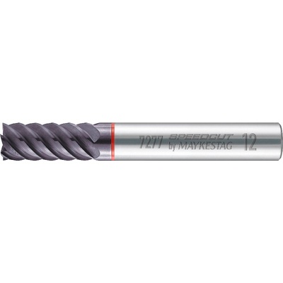 10mm VHM DIN6527L Alunit HA 6 zubá karbidová fréza válcová čelní dlouhá ULTRA HARD na oceli až 68HRC