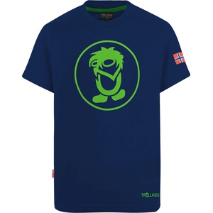 TROLLKIDS Детска тениска Trollkids Kid's Troll T T-shirt - Navy / Green - размер 164 (EU) (704-1808-0319)