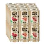 WILD FARM Пастет с различни вкусове 30x400g безглутенова храна за кучета