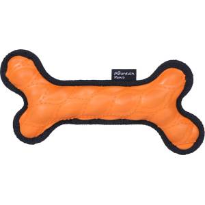 Mountain Paws Rubber Bone Dog Toy Цвят: оранжев
