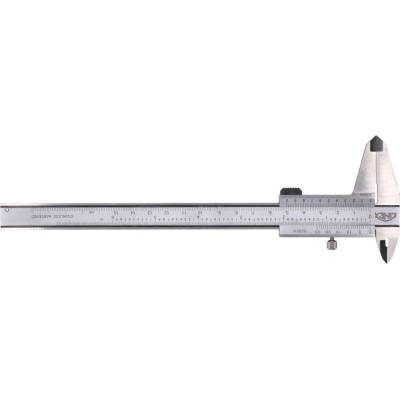 Kovoinox Posuvné meradlo s hĺbkomerem KINEX 150 mm, 0,02 mm, aretácia skrutkou, paralelné vedenie, monoblok, TOP QUALITY, DIN 862