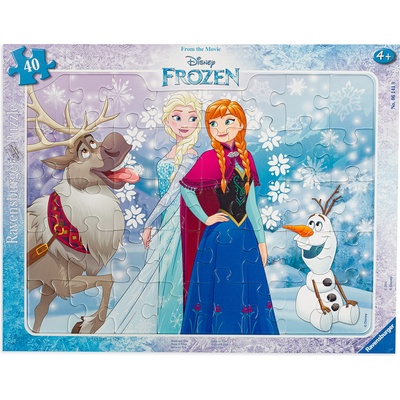 Ravensburger Пъзел Ravensburger от 40 части - Елза и Ана, Замръзналото кралство (06141)