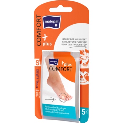 Matopat Comfort Plus hydrokoloidní náplasti S 17 x 48 mm 5 ks