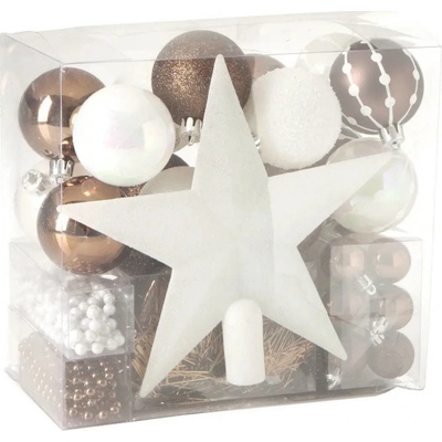 Atmosphera Sada vánočních ozdob o různé barvě 44 prvky barva vícebarevná – Zboží Dáma