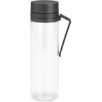 Brabantia Бутилка Brabantia Make&Take 1006278, 500 мл, С цедка, Защита от разливане, Широк отвор, Тъмносив/прозрачен (1006278)