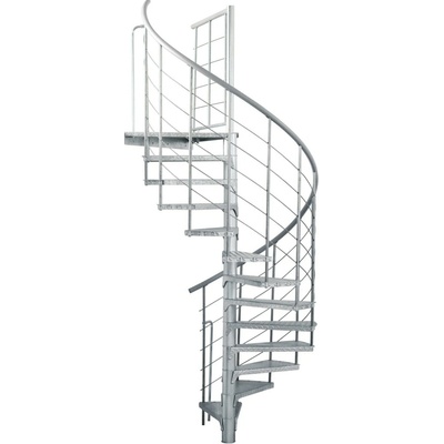 Minka STAIRS Vonkajšie točité schodisko Rondo Spino Zink Smart pr. 180 cm