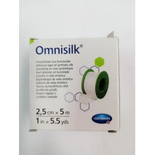 Omnisilk náplast bílé hedvábí 2,5 cm x 5 m 1 ks