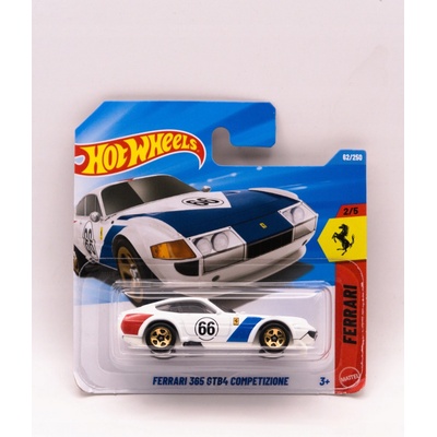 Mattel Hot Wheels Ferrari 365 GTB4 Competizione bílé