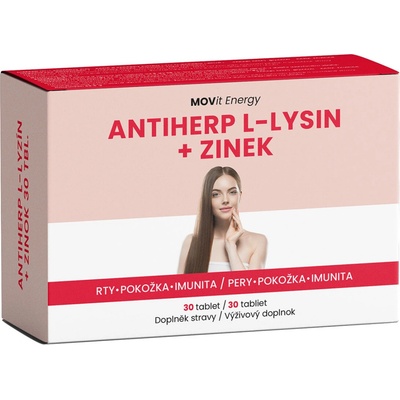 MOVit AntiHerp L-Lysin + Zinok 30 tabliet