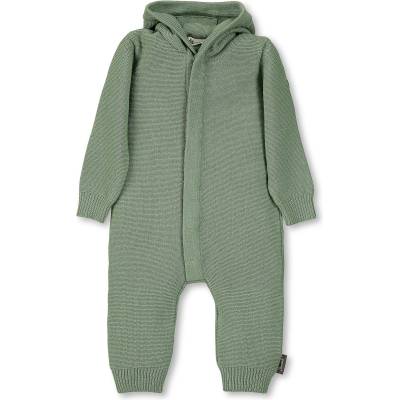 Плетен бебешки гащеризон от мериносова вълна с качулка и 3D ушички, Sterntaler (5502170)