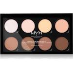 NYX Professional Makeup Highlight & Contour PRO контурираща палитра за лице 8x2, 7 гр