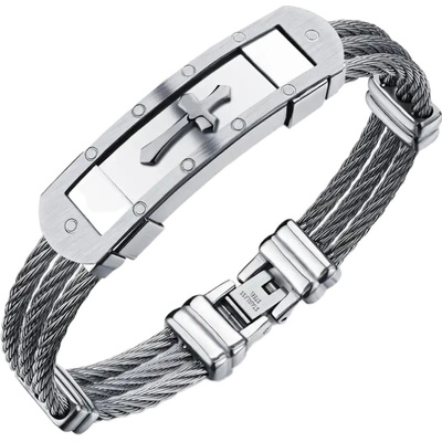 Amparo Miranda Náramek Cross AM3004 silver