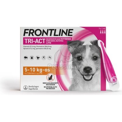 Frontline Tri-Act спот он за кучета S - кучета между 5-10 кг