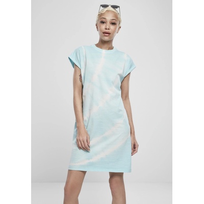 Urban Classics Ladies Tie Dye Dress aquablue