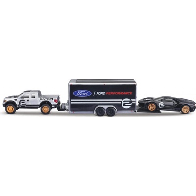 Maisto Design Team Haulers 2009 Ford F-150 SVT Raptor + 2017 Ford GT Heritage 1:64