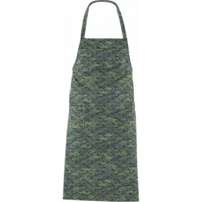 Giblor´s zástěra náprsenková s laclem Camouflage