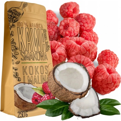 Green Touch MLETÁ KÁVA ochucená KOKOS S MALINOU kokosová malinová 250 g