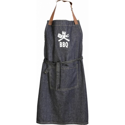 Forbyt kuchyňská zástěra JEANS BBQ šedomodrá 70x90cm