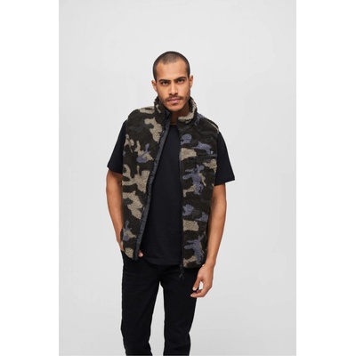 Brandit Teddyfleece vest Men darkcamo