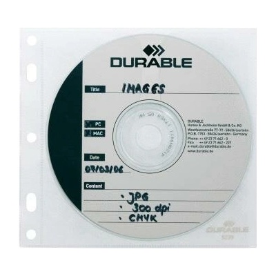 DURABLE na CD/DVD s ochrannou látkou – balenie 10 ks