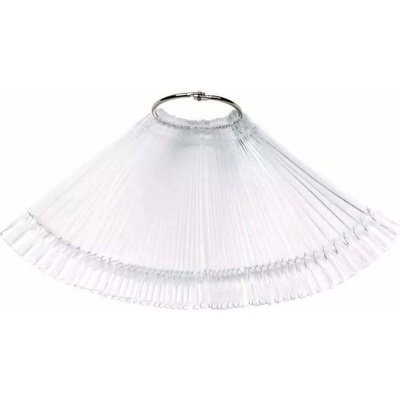 Starnails Vzorník na UV gel/ gel lak/ lak, CLEAR tvar squoval vějíř