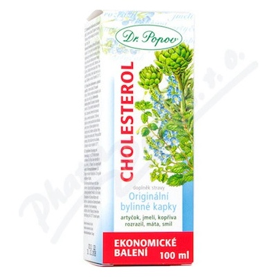 Dr.Popov Kapky bylinné Cholesterol 100 ml
