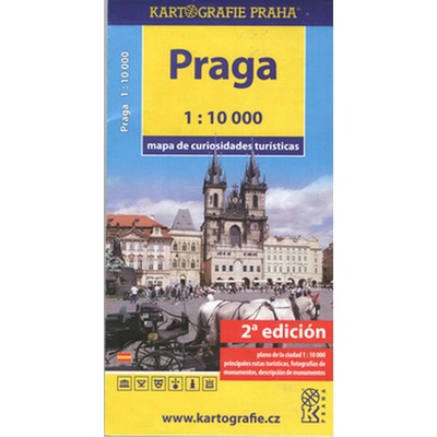 Praha mapa turistických zajímavostí