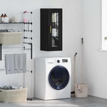 vidaXL Стенен шкаф Черния дъб 34, 5 x 34 x 90 см (882618)