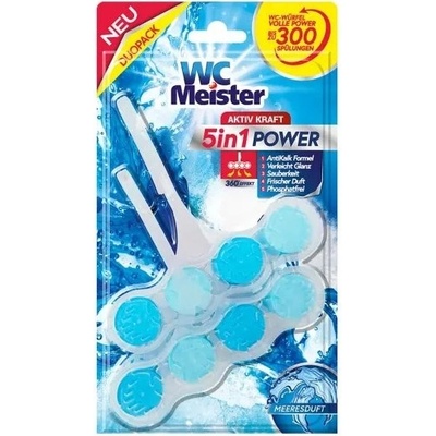 WC Meister Aktiv Kraft 5in1 Ocean závěs do WC 2 ks