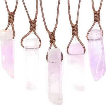 HARAHU Колие Colorful Stone - Слабо Лилава KP28561 (28561)